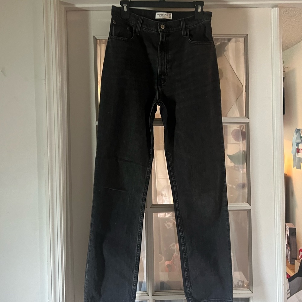 Abercrombie The 90s Straight Ultra High Rise